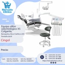 Equipo sillón odontológico X1 COLIBRI, con Banqueta y foco LED - CINGOL