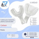 Cubeta para implantes, transparente , 
plástica autoclavable - Cotisen