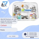 Mini Kit Premium con 143 piezas de matrices, cuñas, anillos y accesorios - Cotisen