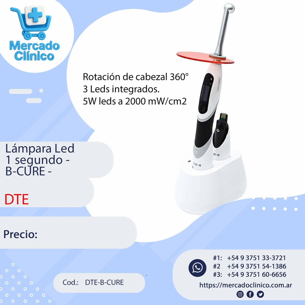 Lámpara Led 1 segundo - B-CURE - DTE 