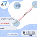 Espátula Composite Titanio #11 - Mango Anatómico siliconado - Indusbello