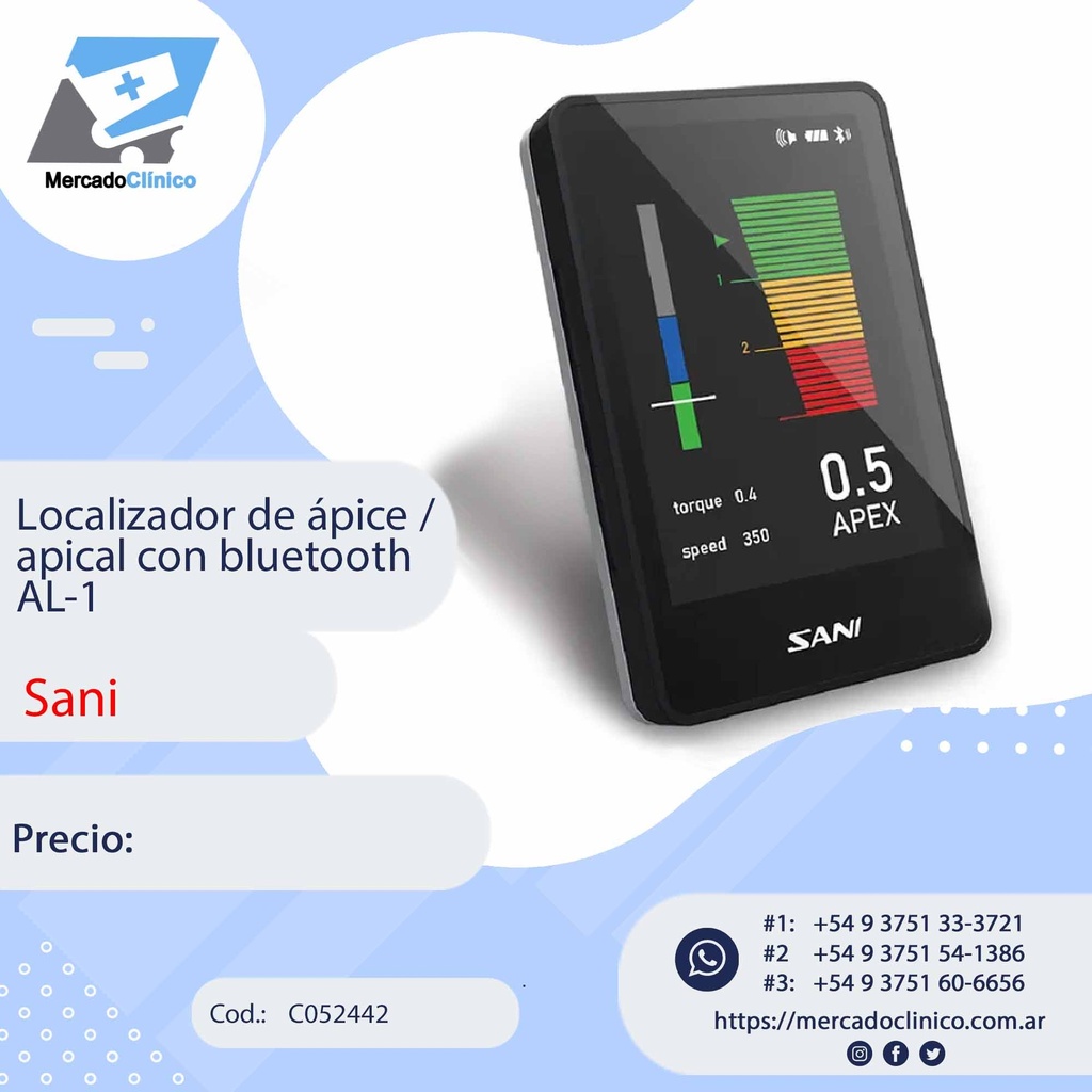 Localizador de ápice con bluetooth AL-1 - SANI