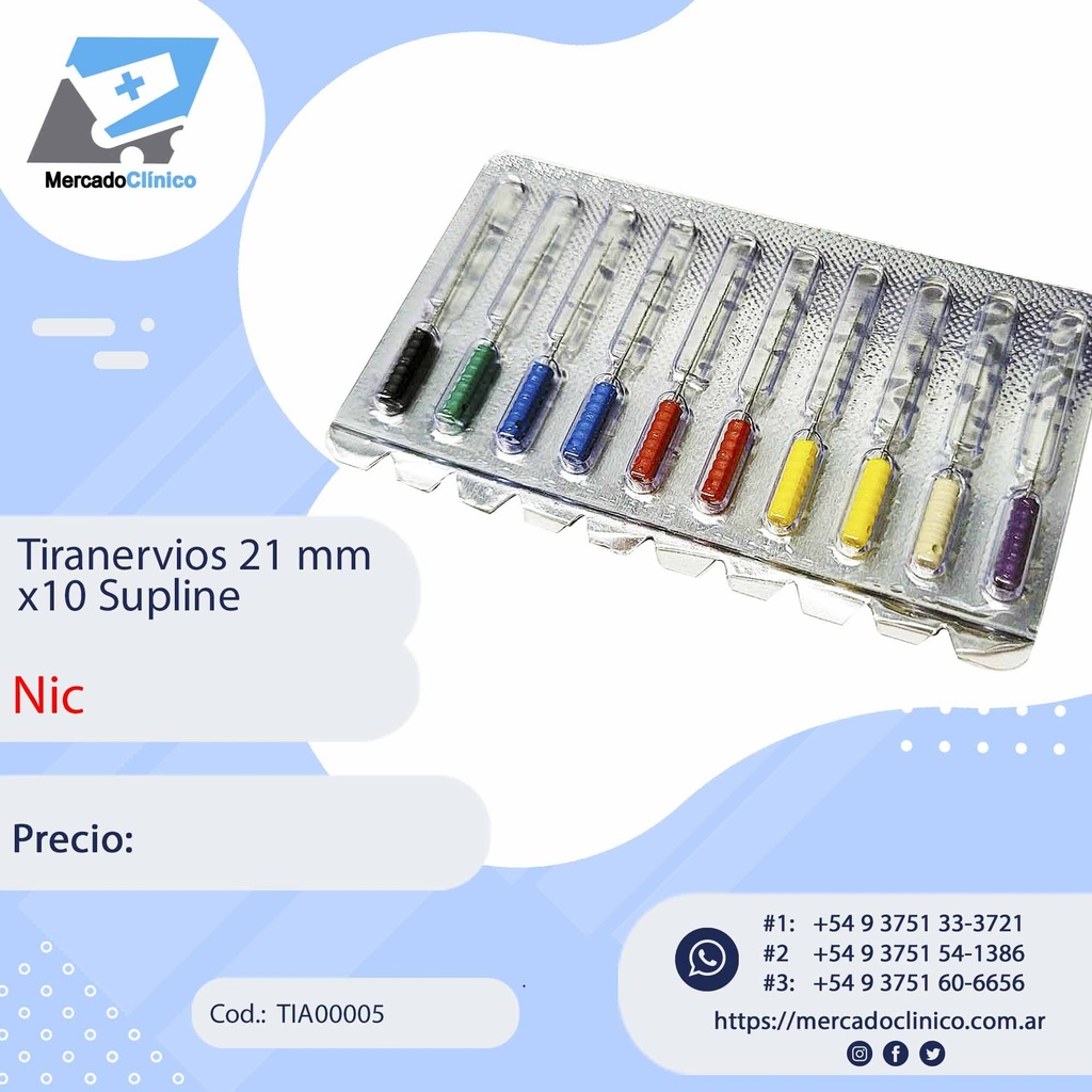 Tiranervios 21mm x 10un - NIC