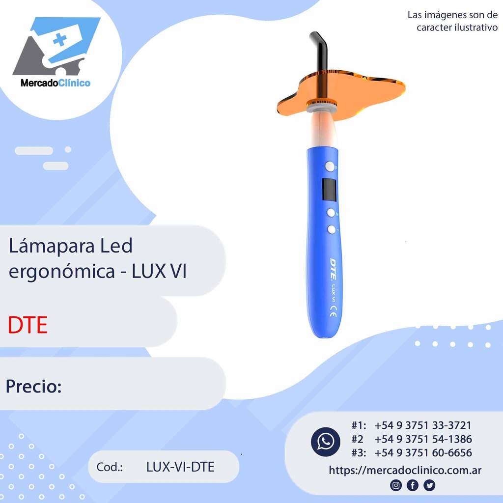 Lámapara Led  ergonómica - LUX VI - DTE
