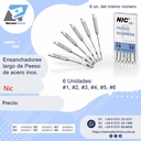 Fresa / ensanchador largo de Peeso x 6 unidades - NIC