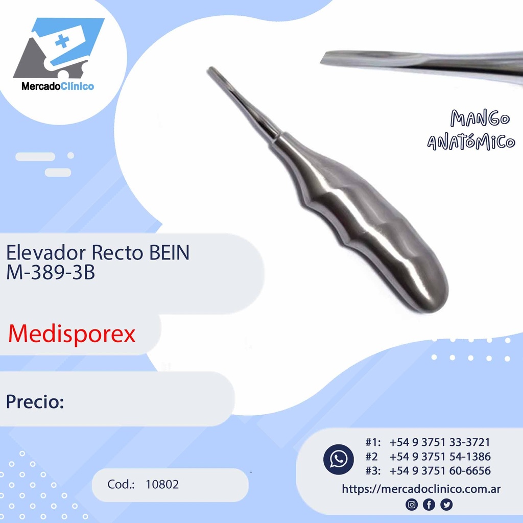 Elevador Recto BEIN M-389-3B - Medisporex