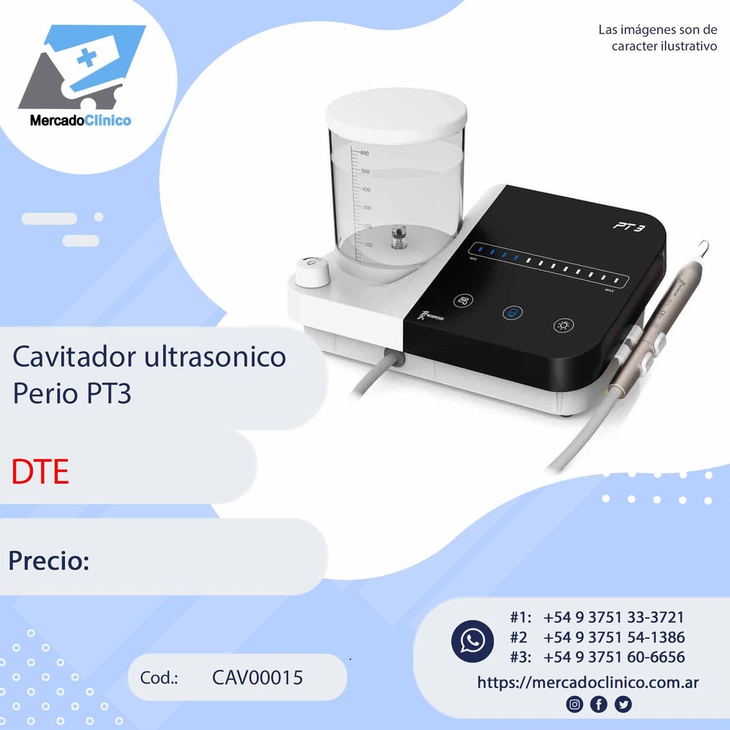 Cavitador ultrasónico Perio PT3  - ultrasonido - DTE
