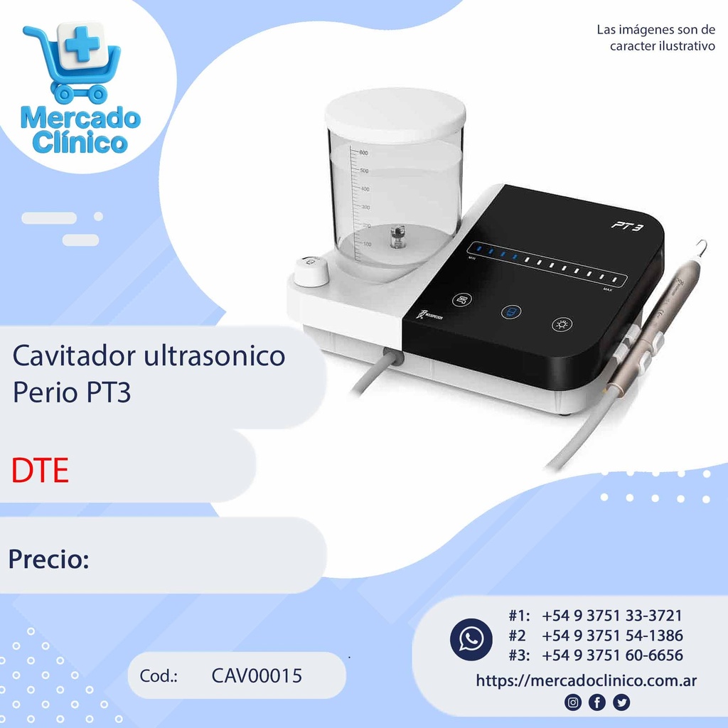 Cavitador ultrasónico Perio PT3  - ultrasonido - DTE