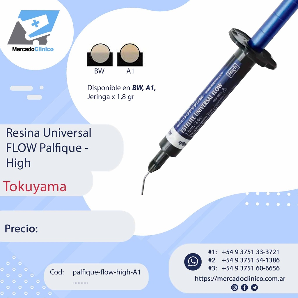 Resina FLOW - Palfique - High - Tokuyama