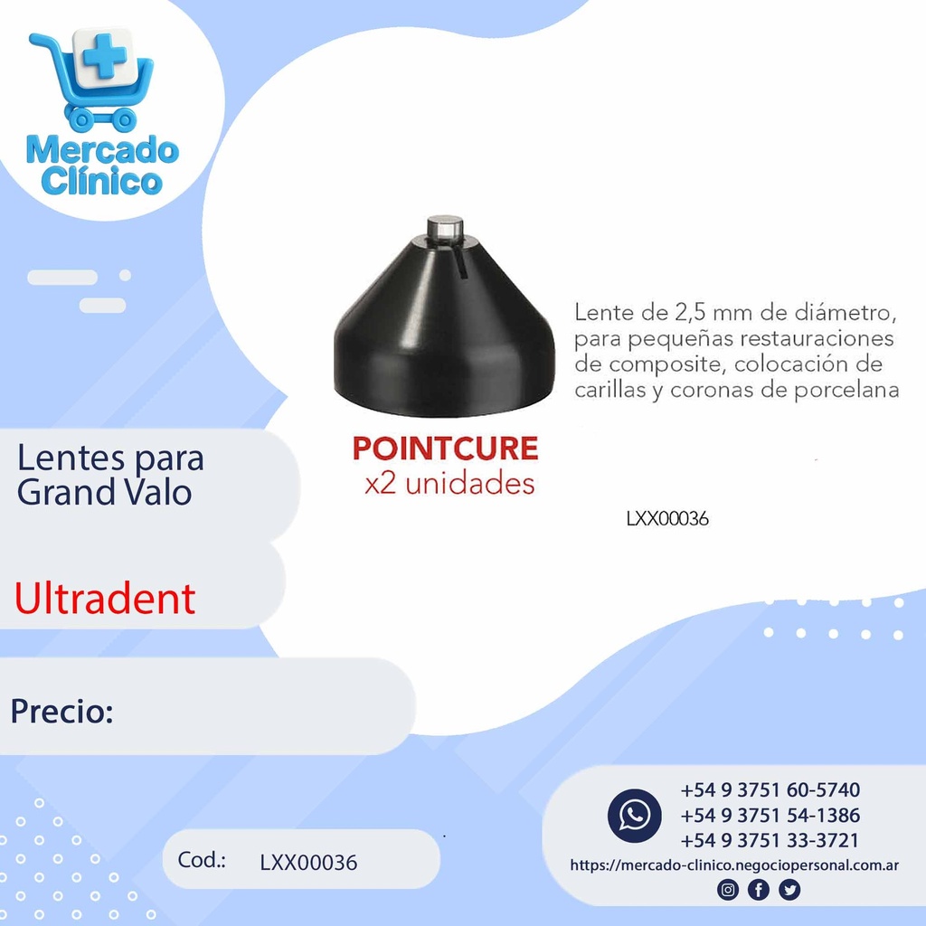 Lentes para Grand Valo - Pointcure - Ultradent