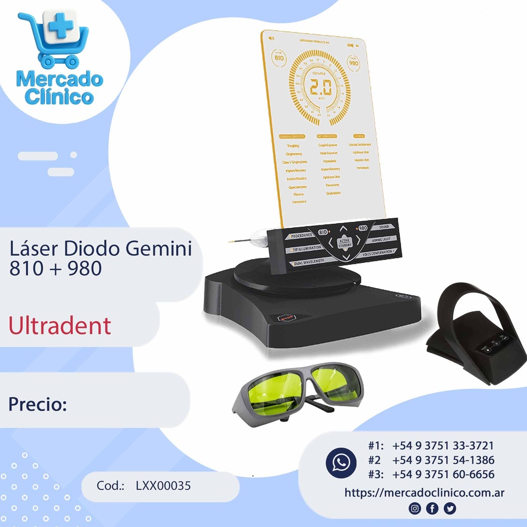 Láser Diodo Gemini  810 + 980 - Ultradent