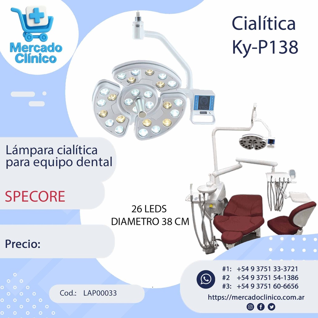 Foco / Lámpara cialítica para equipos - Ky-P138 - Specore