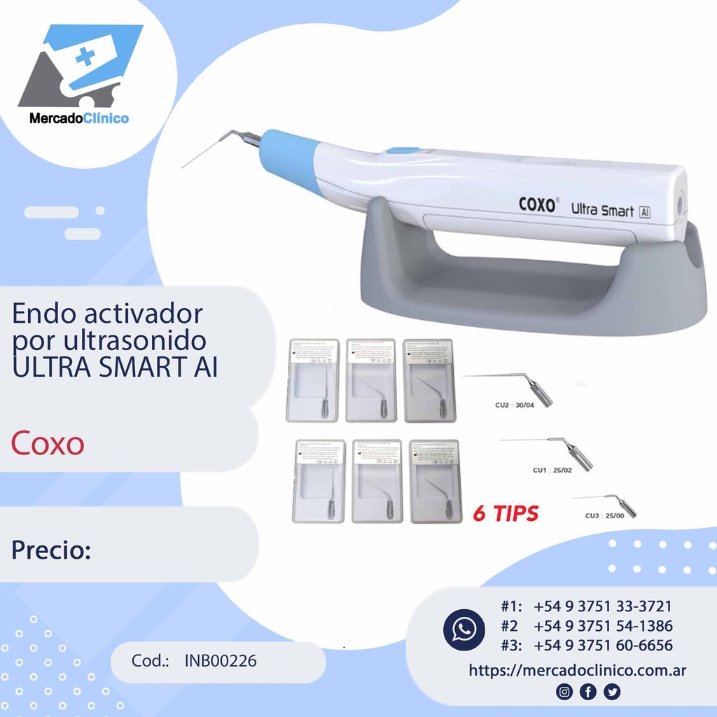 Endo activador  por ultrasonido ULTRA SMART AI - Coxo