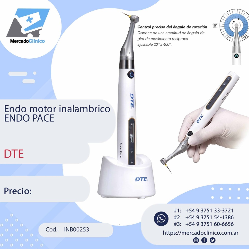 Endo motor inalámbrico ENDO PACE -DTE