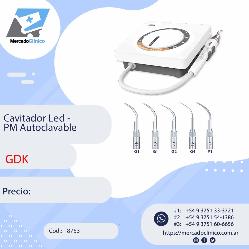 Cavitador Led -  PM Autoclavable - GDK