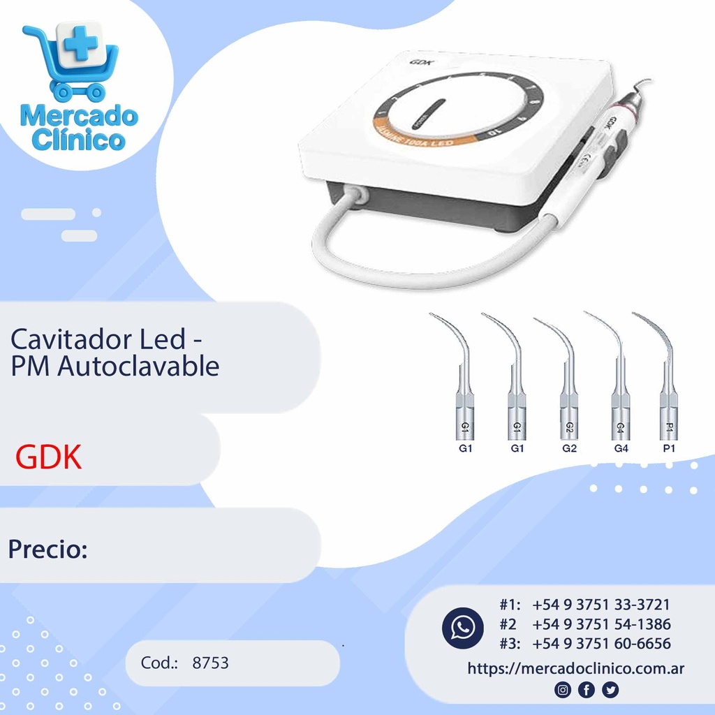Cavitador Led -  PM Autoclavable - GDK