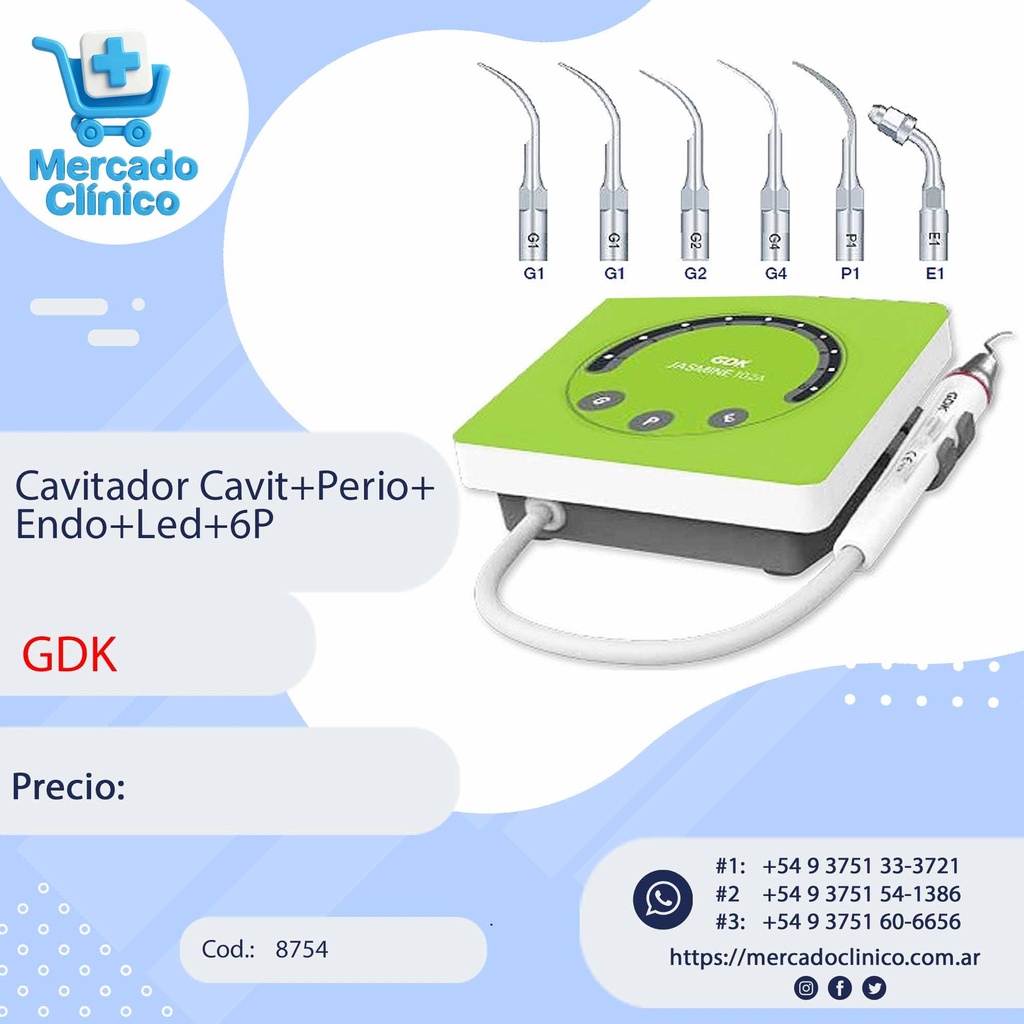 Cavitador Cavit+Perio+ Endo+Led+6P - GDK