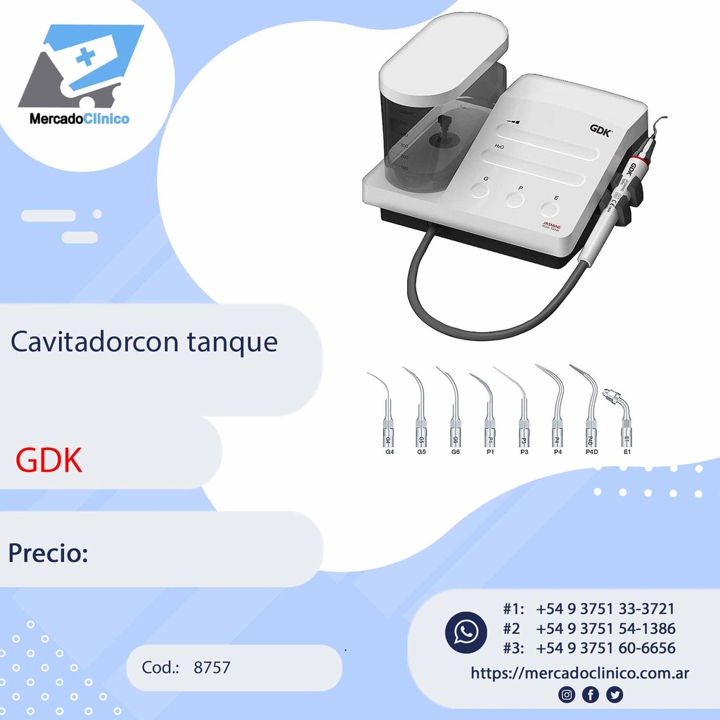 Cavitador con tanque - GDK