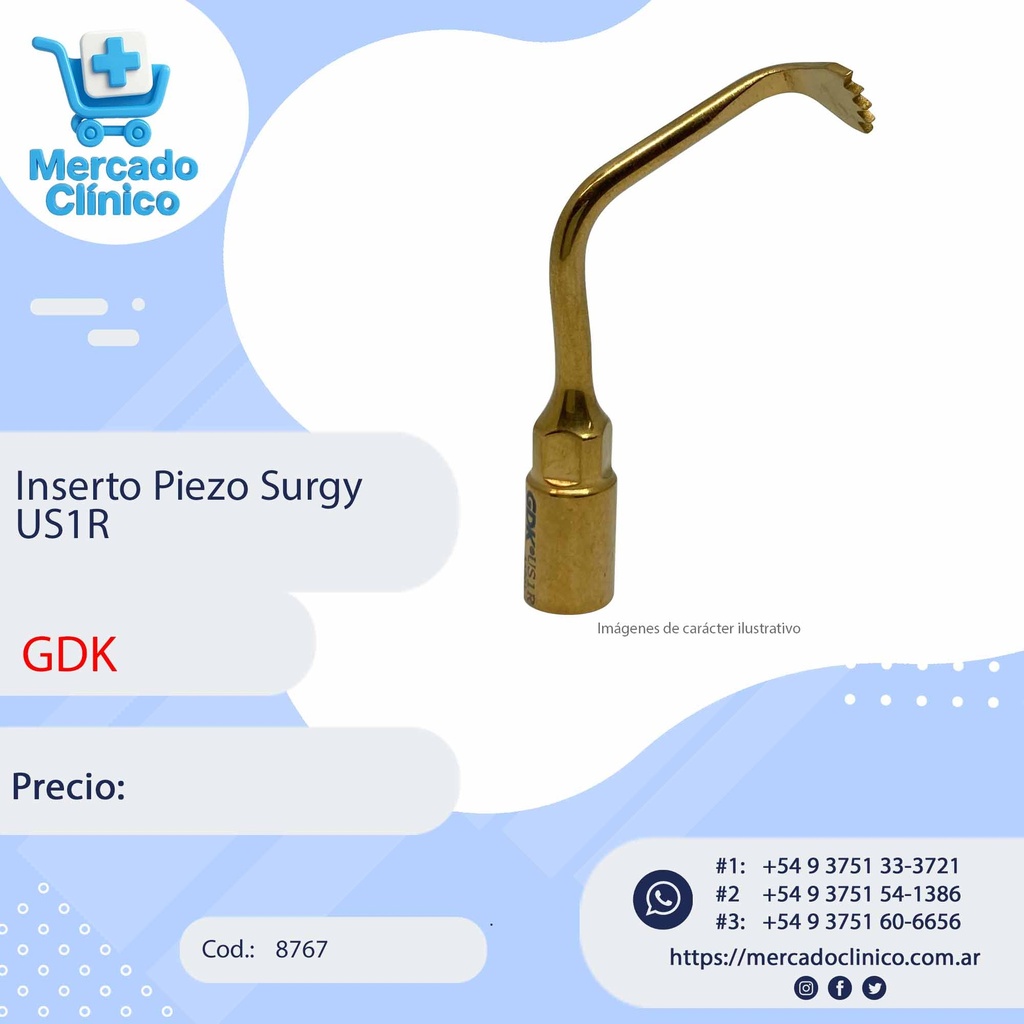 Inserto Piezo Surgy US1R - GDK