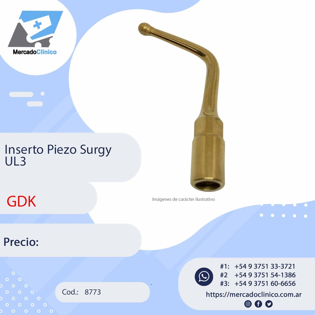Inserto Piezo Surgy UL3 - GDK