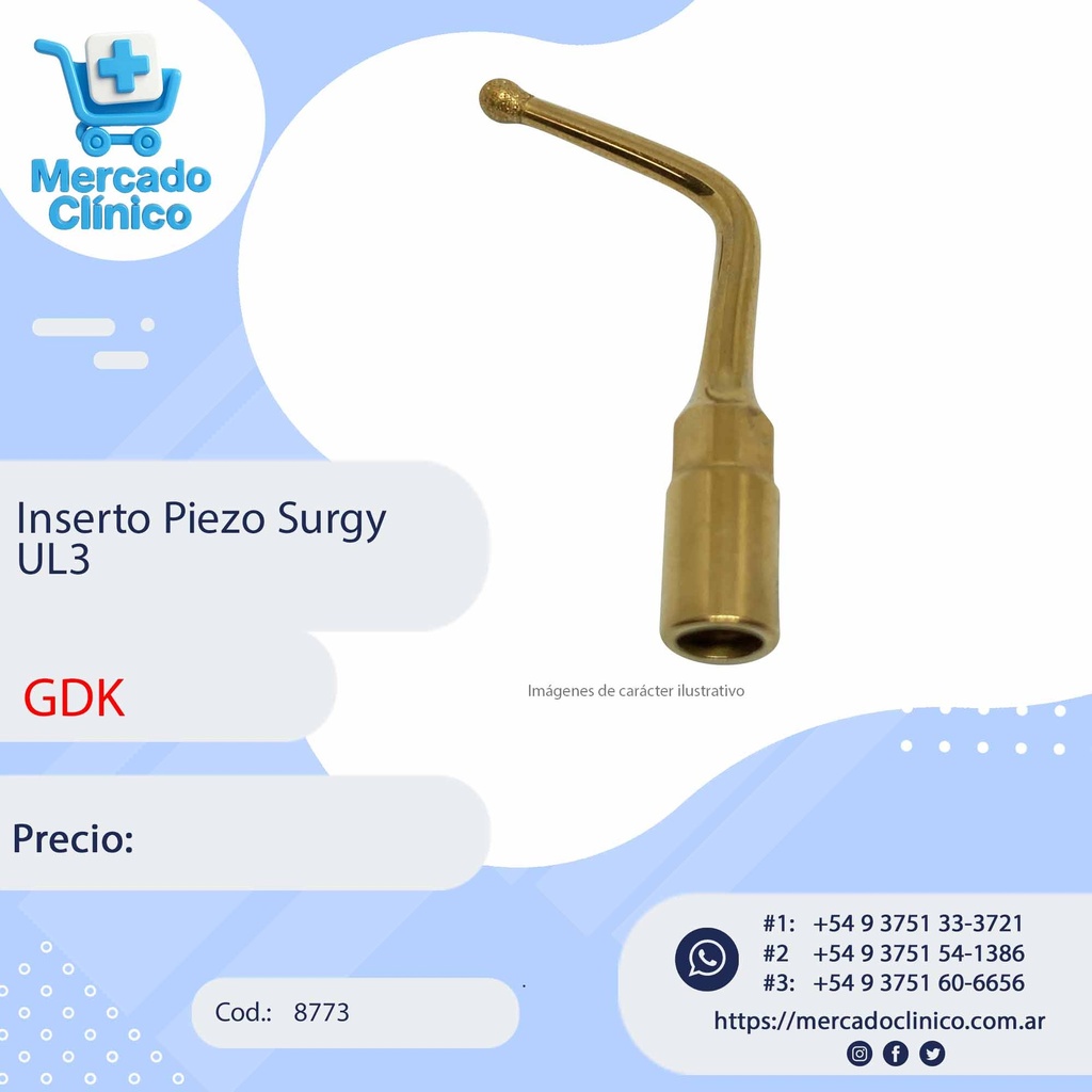Inserto Piezo Surgy UL3 - GDK
