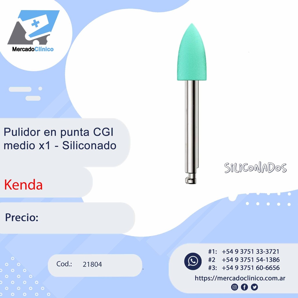 Pulidor en punta CGI  Medio x1 - Siliconado - Kenda