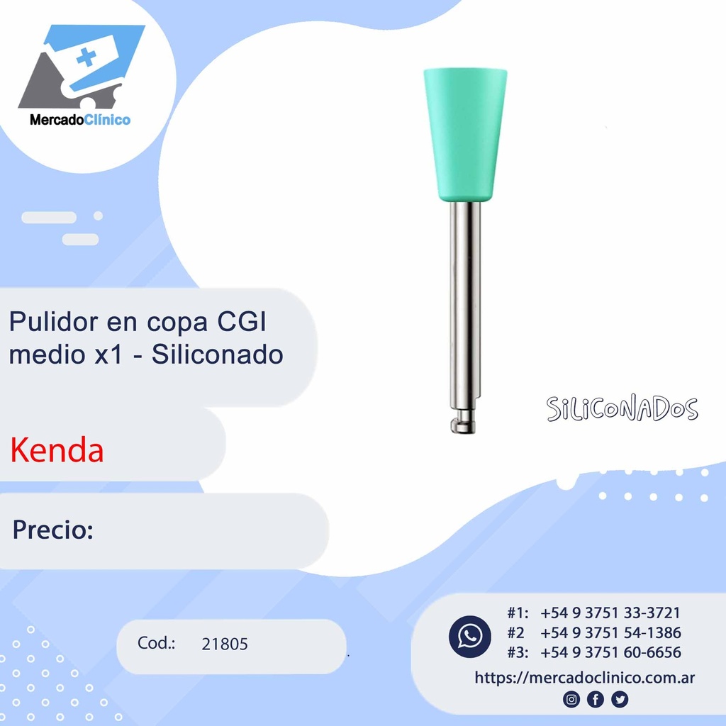 Pulidor en copa CGI  Medio x1 - Siliconado - Kenda