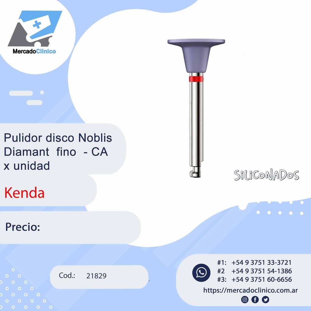 Pulidor disco Nobilis Diamant Fino- CA x 1 unidad - Kenda