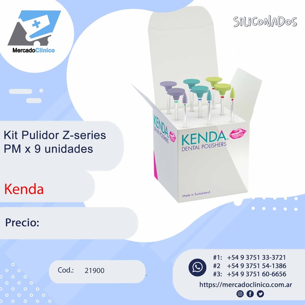 Kit Pulidor Z-series PM x 9 unidades -Kenda