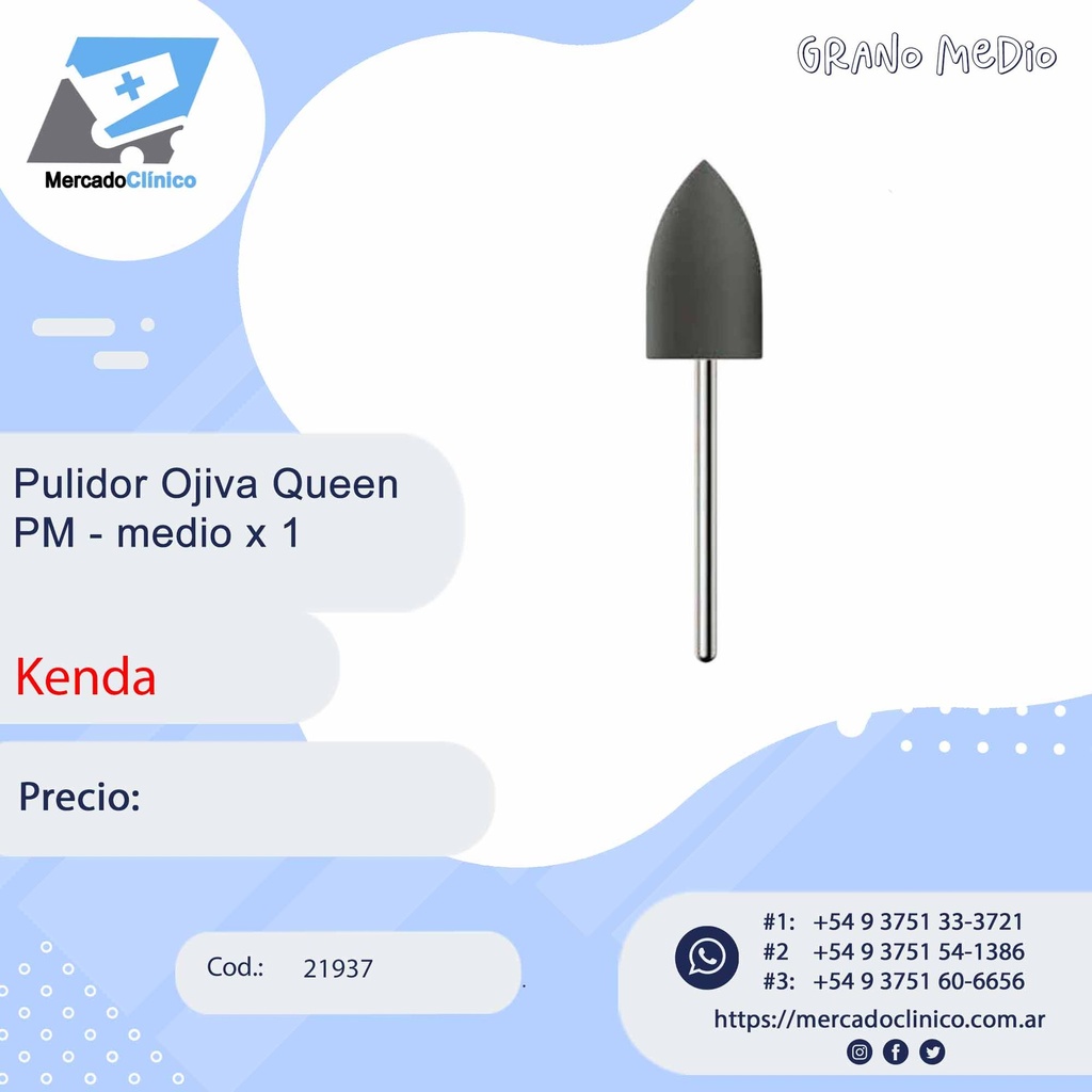 Pulidor Ojiva Queen  PM - medio x 1 - Kenda
