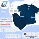 Ambo Mai - Pantalón y chaquetilla - Azul Marino Y Celeste - Femenino - Angustifolia