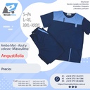 Ambo Mat - Pantalón y chaquetilla - Azul y Celeste - Masculino - Angustifolia