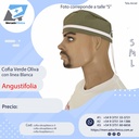 Cofia Verde Oliva c/ línea Blanca - Angustifolia