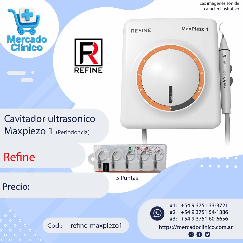 Cavitador MaxPiezo 1 -  Periodoncia - Refine 