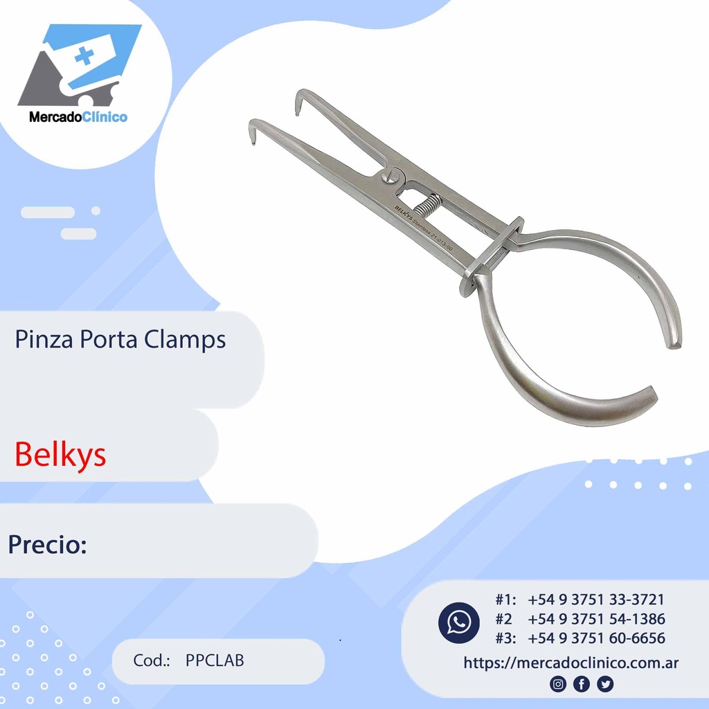 Pinza porta clamps - Belkys