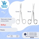 Tijera para cirugía - recta o curva - Belkys