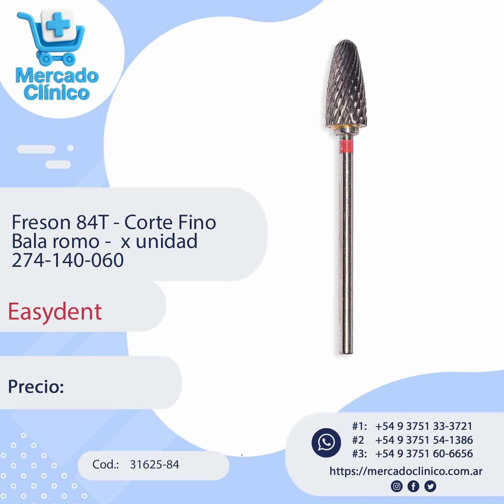  Freson Medrano Carb 274-220-060 84T GRUESO Bala roma verde