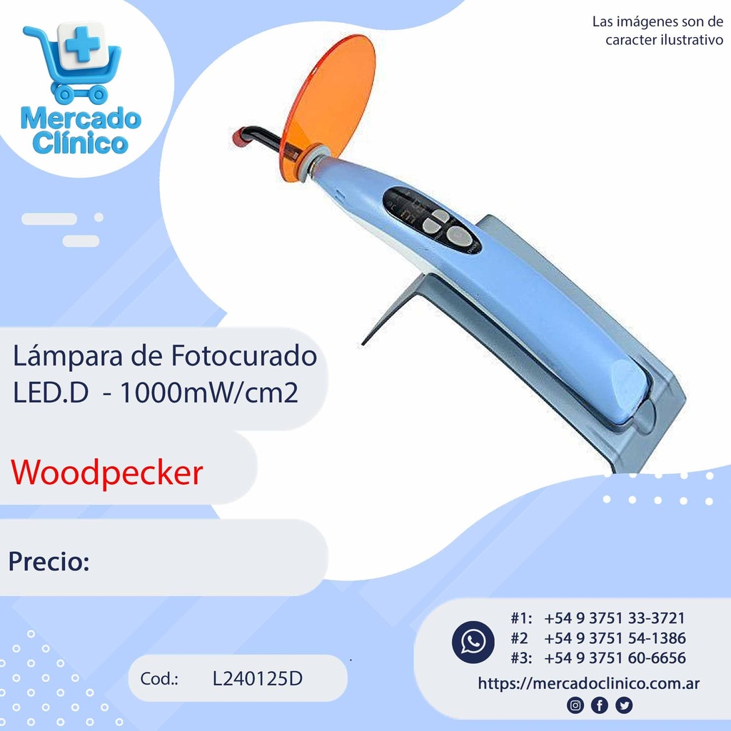 Lámpara Led-D  / Fotocurado - Woodpecker