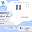 Espaciadores / Compactadores de Acero- #25 o #30 de 25mm de largo - Perfect