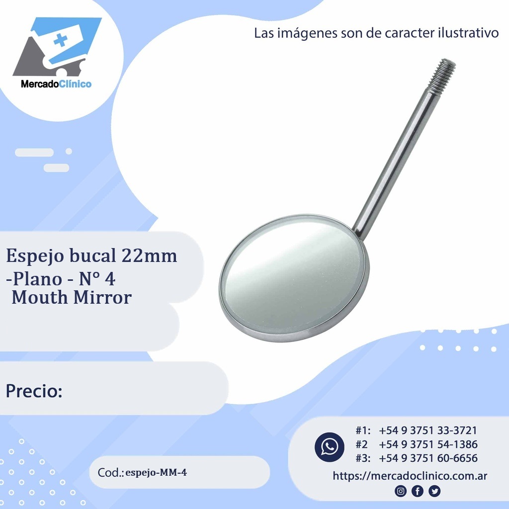 Espejos bucales n° 4 - Mouth Mirrors