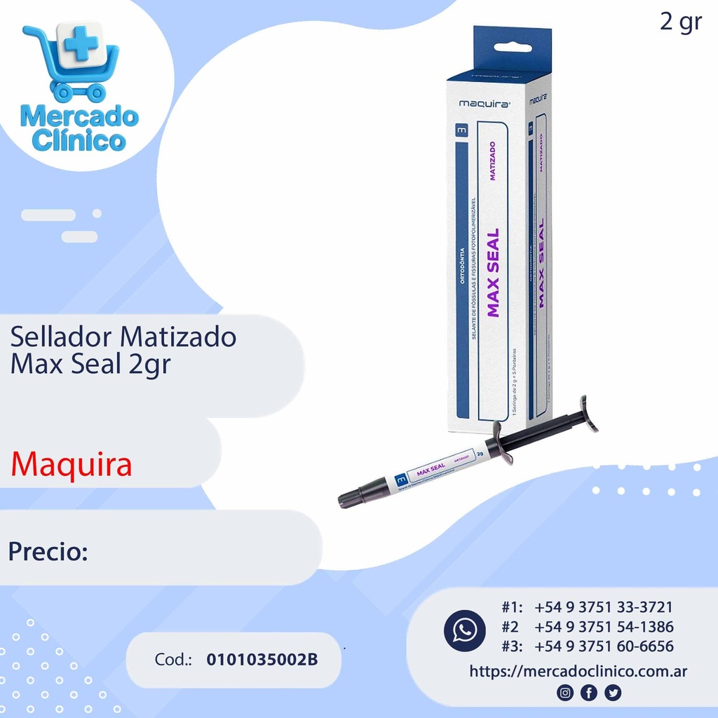 Sellador matizado Max Seal 2 gr - Maquira