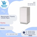 Mueble Rodante Assis - con 1 puerta Ecco Melamina Laca - Forms