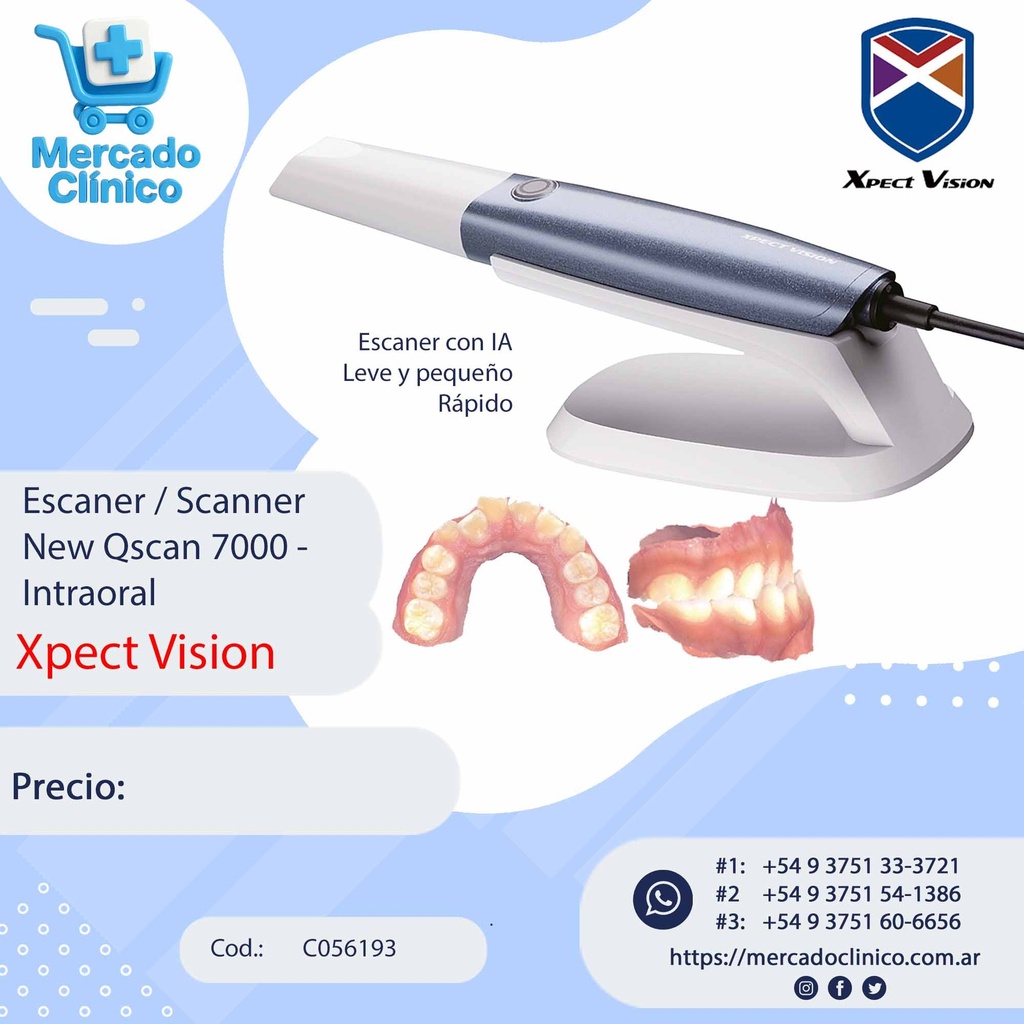 Escaner / Scanner  New Qscan 7000 -  Intraoral - Xpect Vision
