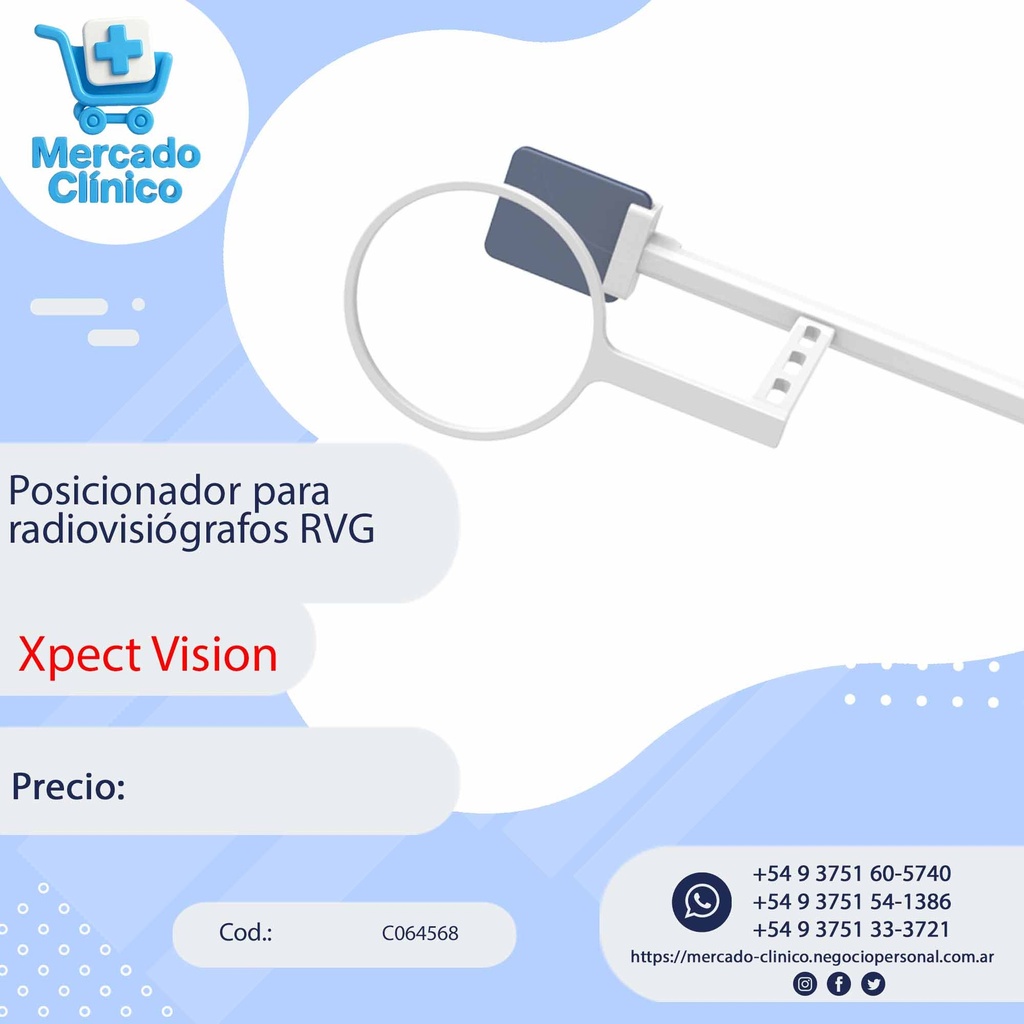 Posicionador para  radiovisiógrafos RVG - Xpect Vision