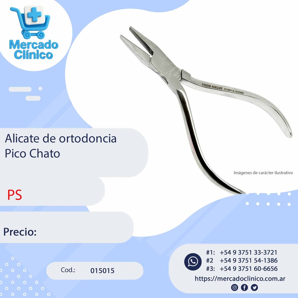 Alicate de ortodoncia Pico Chato - PS