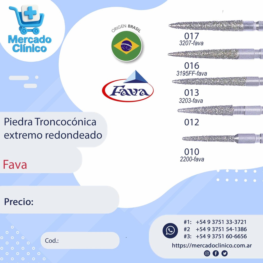 Piedra troncocónica punta chata - Fava
