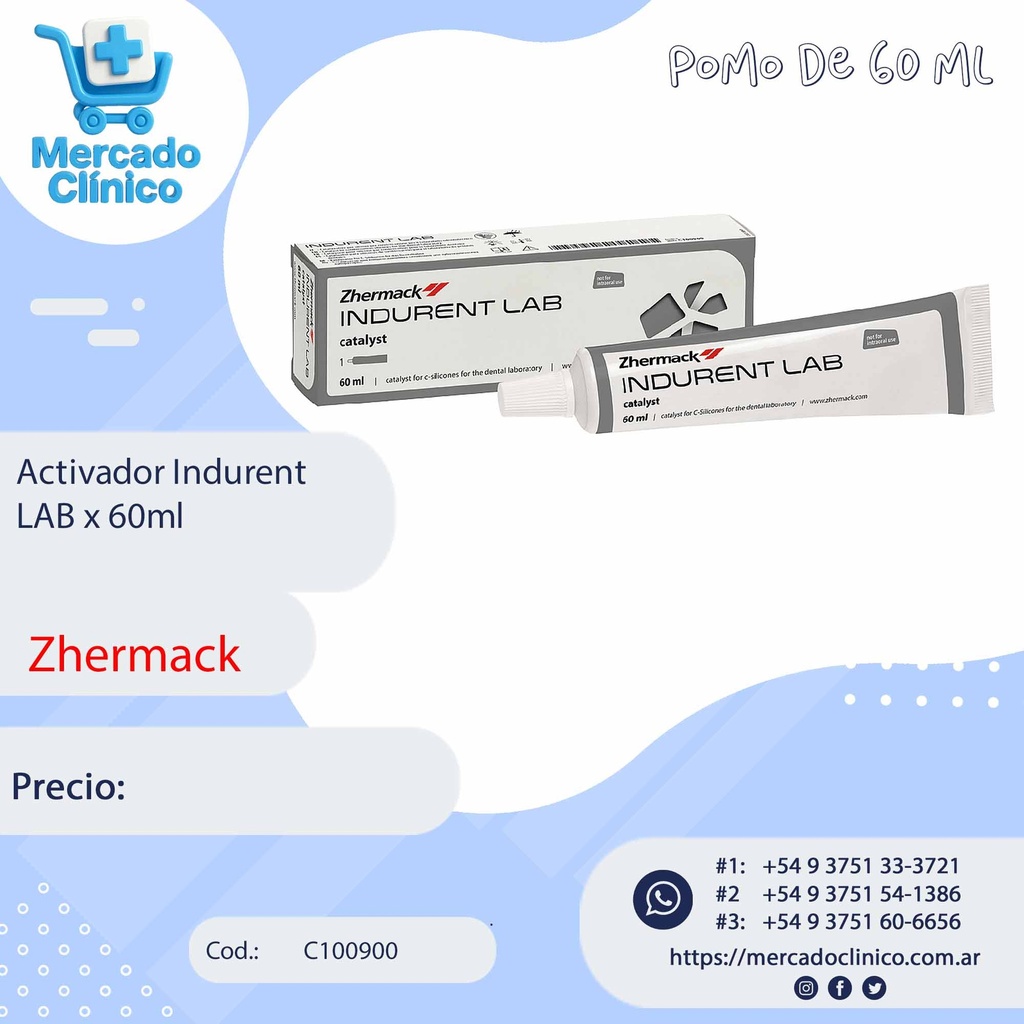 Activador Indurent  LAB x 60ml - Zhermack