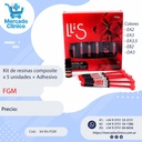 Kit de resinas composite LLis x 5 unidades + Adhesivo Ambar 4 g - FGM