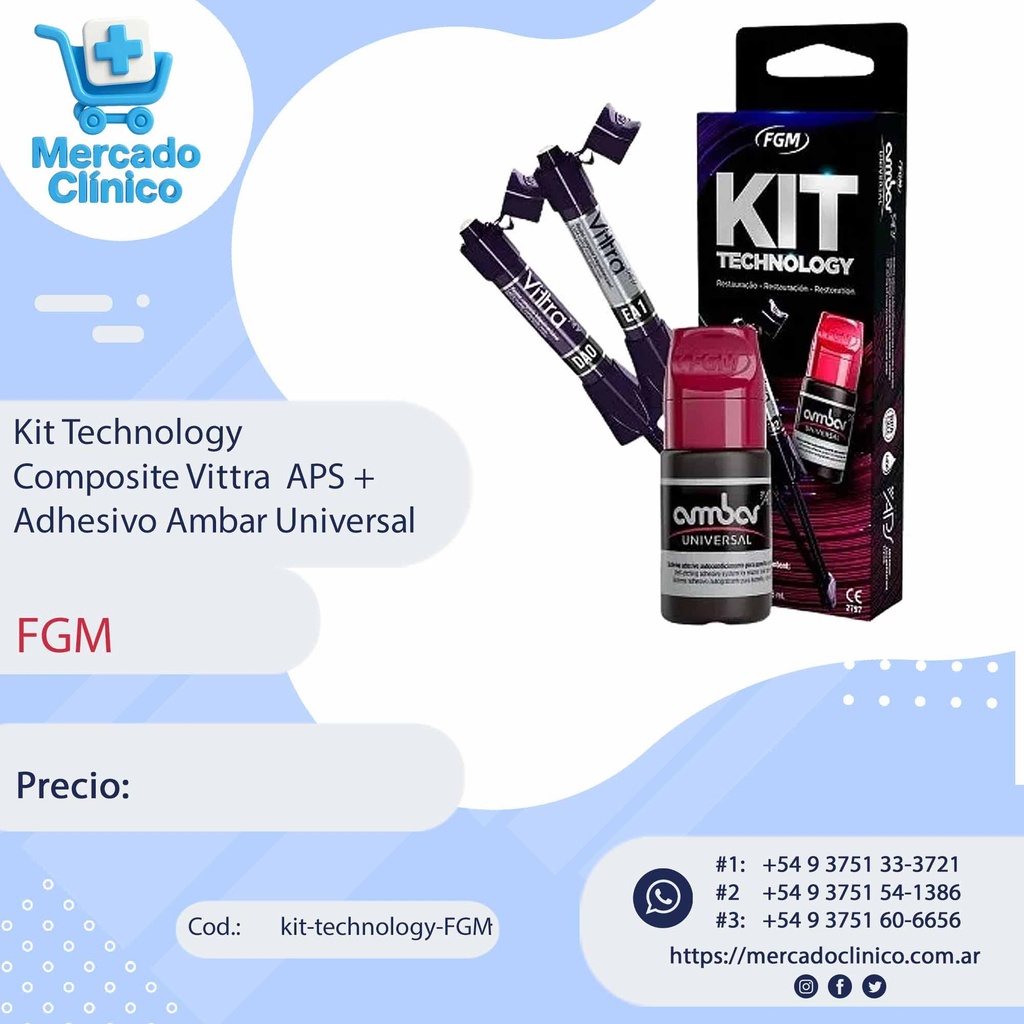 Kit Technology Composite Vittra  APS +  Adhesivo Ambar Universal - FGM