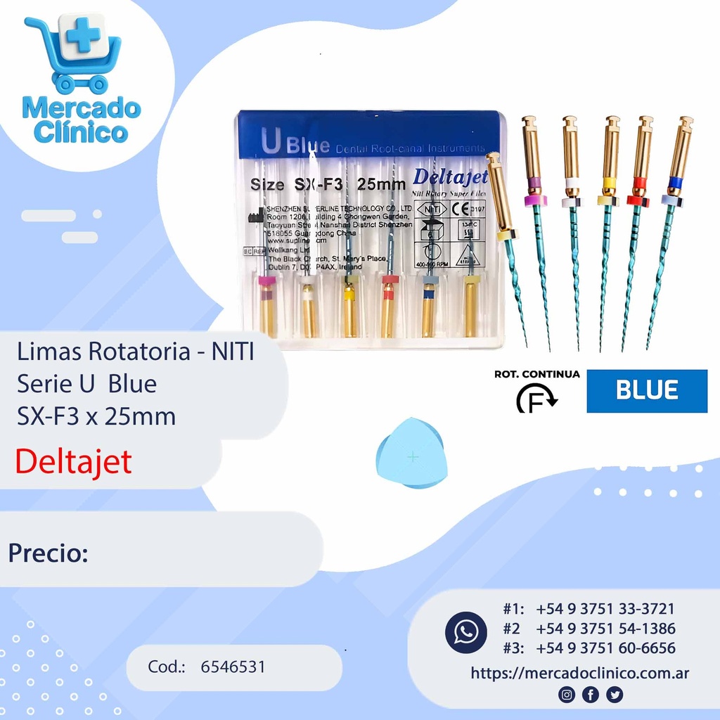 Limas mecanizada flexible TF4 Gold x 4  #25 - de 25mm - Perfect (copia)